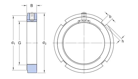 Large Size Lock Nut KMK 19